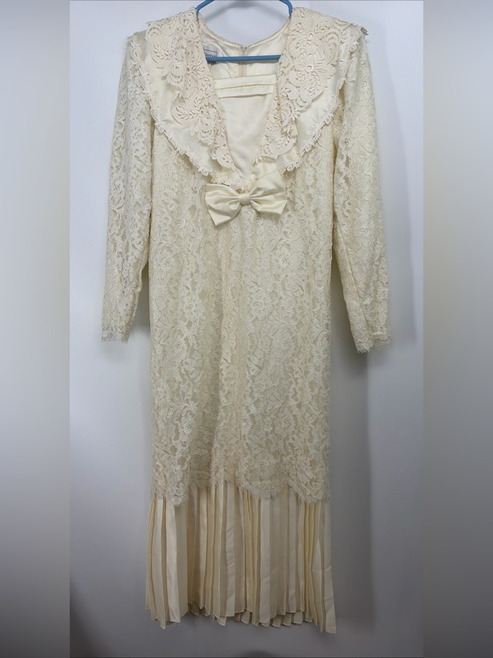 Vintage Jessica McClintock Bridal Dress Wedding Gown Lace Small Sz 8